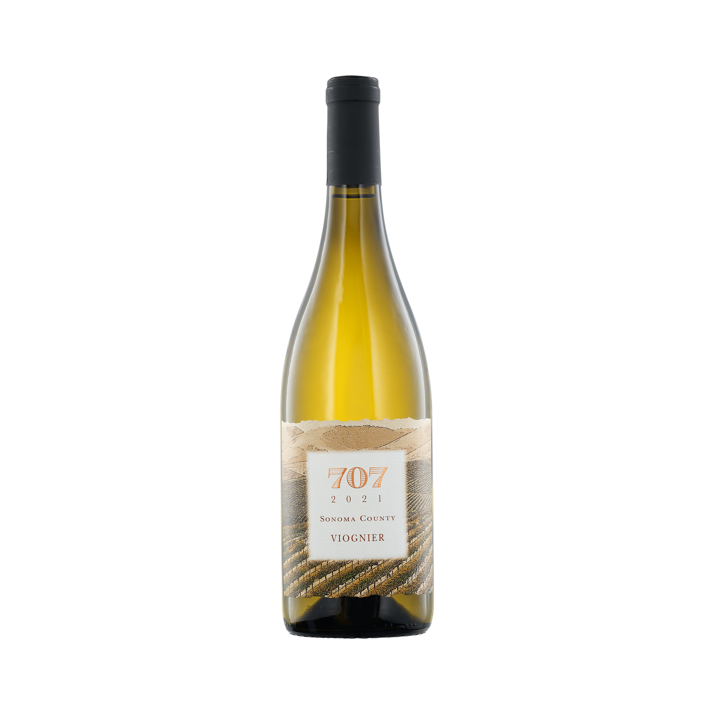 A bottle of 707 Winery 2021 Viognier