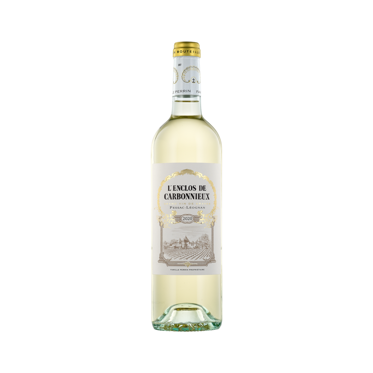 A bottle of L'Enclos de Carbonnieux 2020 Blanc
