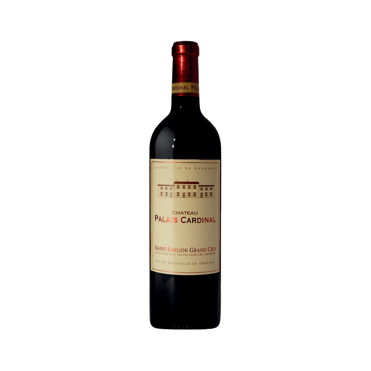 A bottle of Chateau Palais Cardinal 2019 'Le Fuie', Saint-Emilion Grand Cru