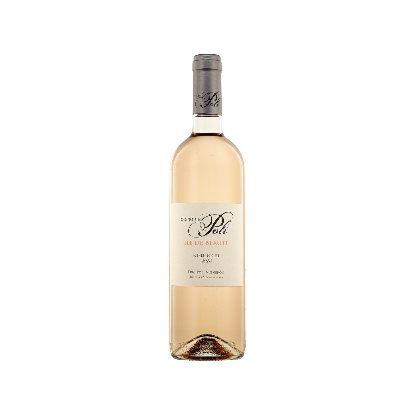 A bottle of Domaine Poli 2020 Rose