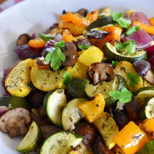 Roasted Vegetables and Mushrooms Roasted Vegetables and Mushrooms