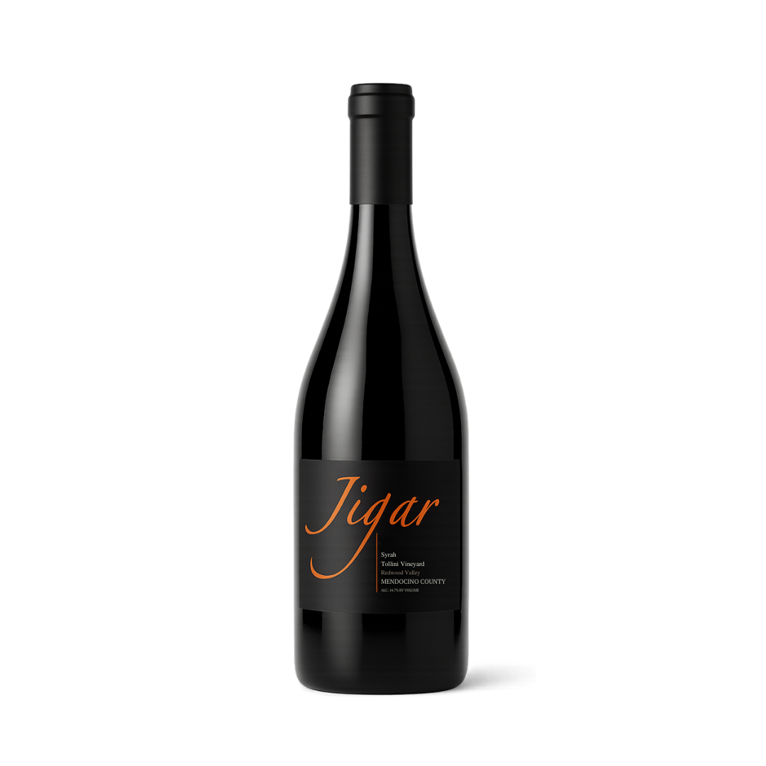 Jigar Wines Tollini Vineyard Syrah Mendocino County CA 2017