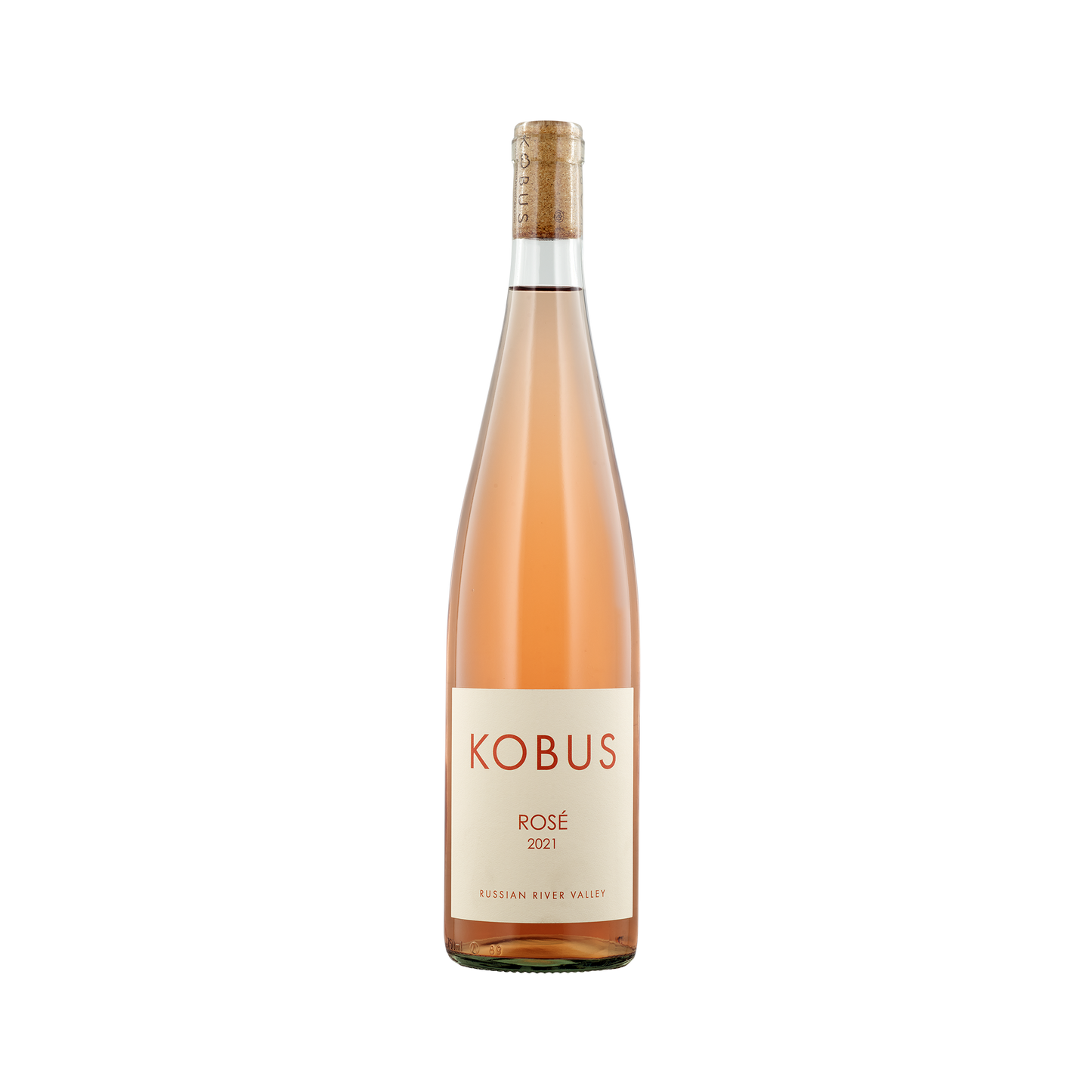 A bottle of Kobus Estate 2021 Rose of Pinot Noir