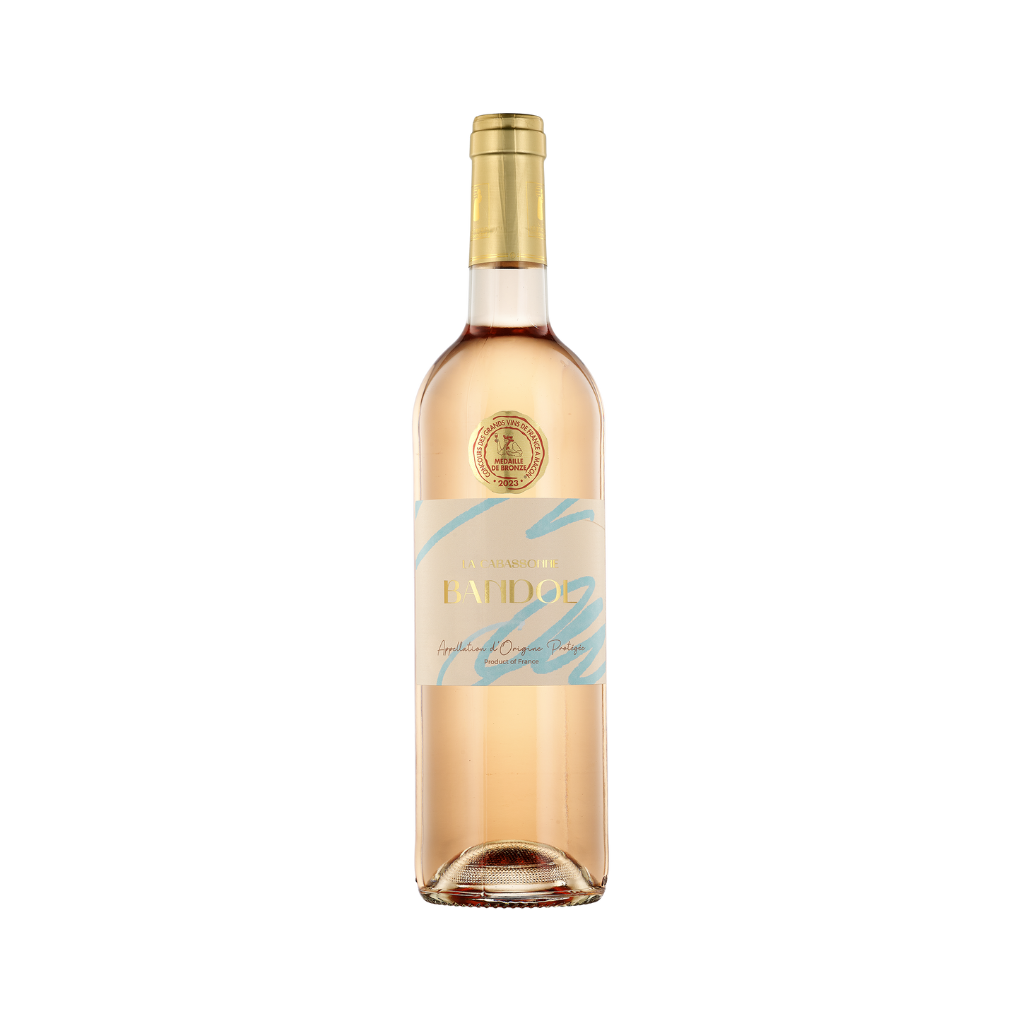 A bottle of La Cabassonne Rose