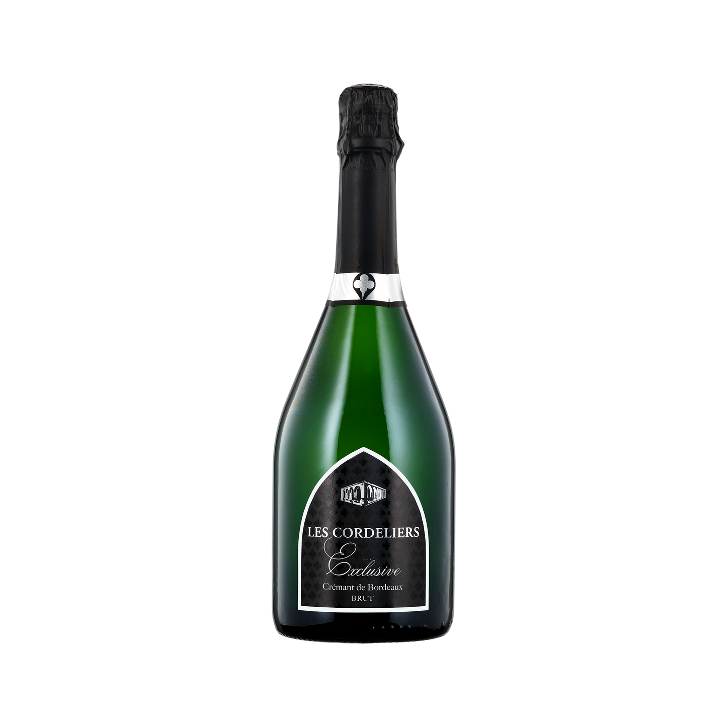 A bottle of Les Cordeliers N/V Brut Cremant De Bordeaux