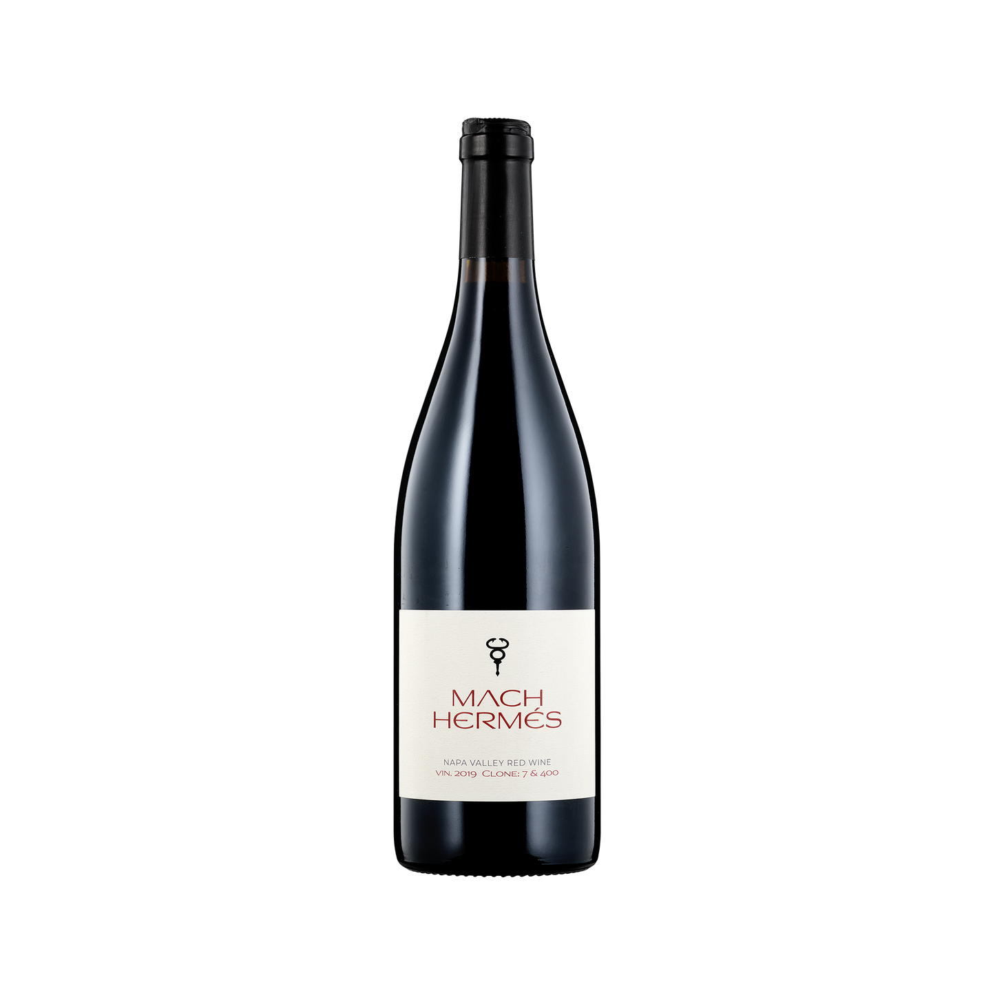 A bottle of Mach Hermes 2019 Proprietary Red