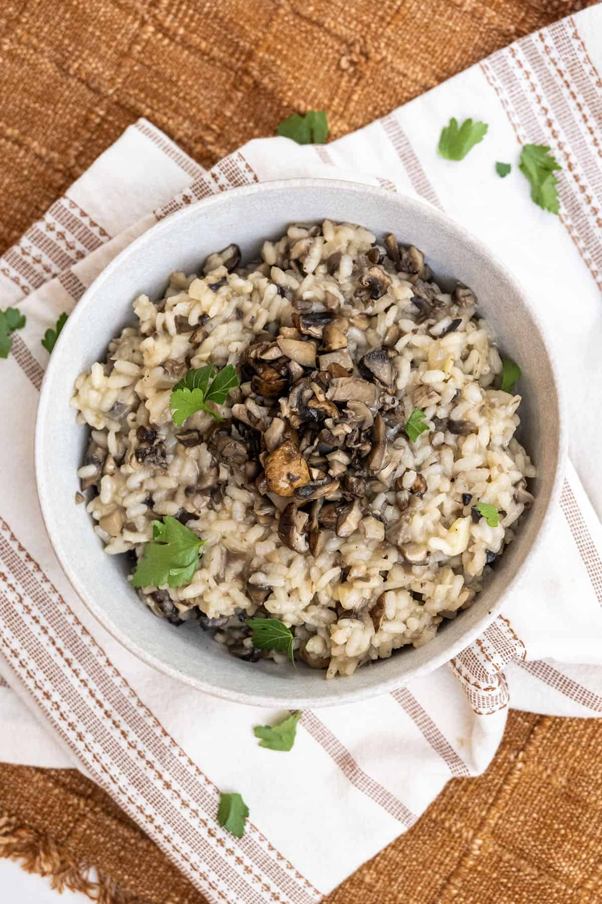 Mushroom truffle risotto