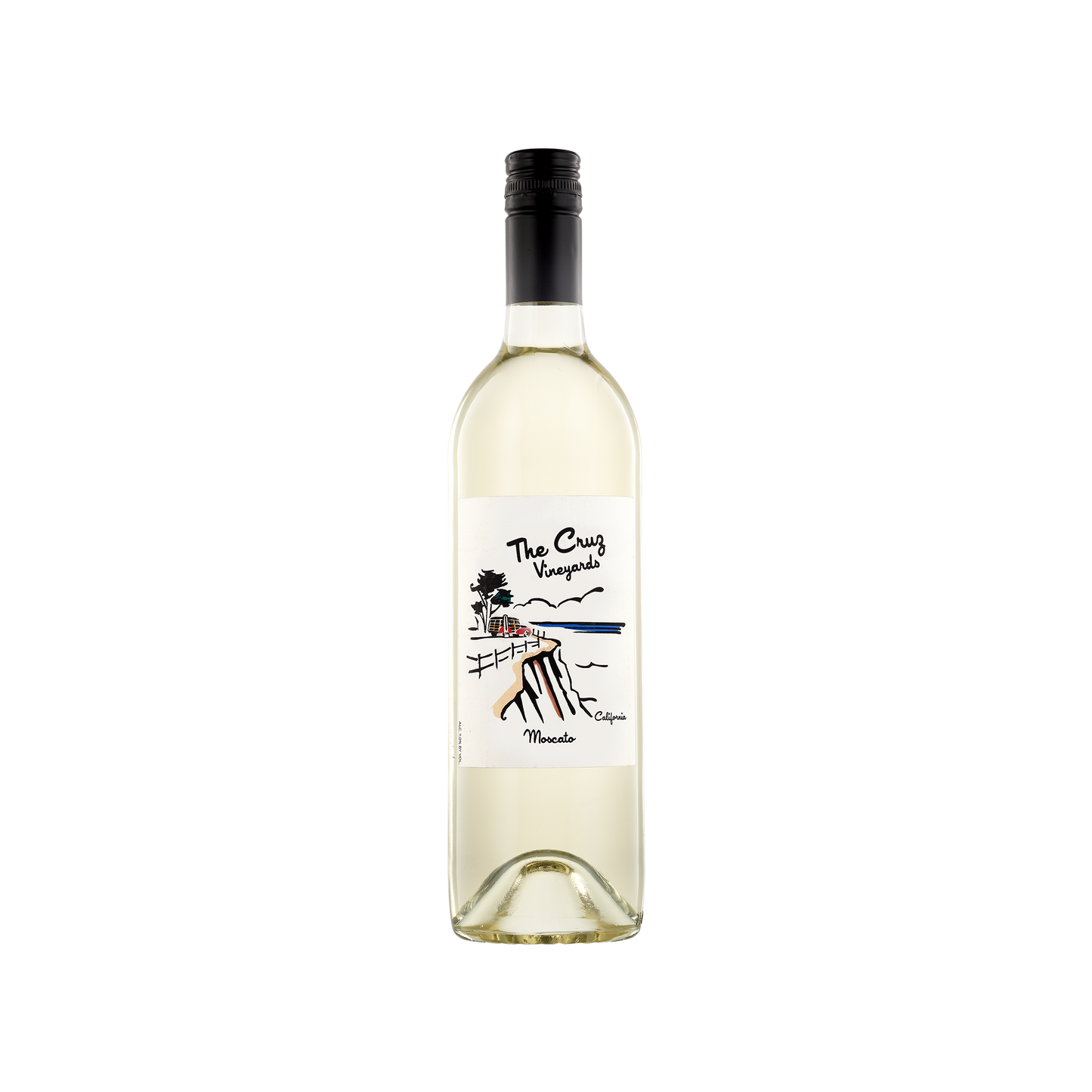 A bottle of The Cruz Vineyards Moscato