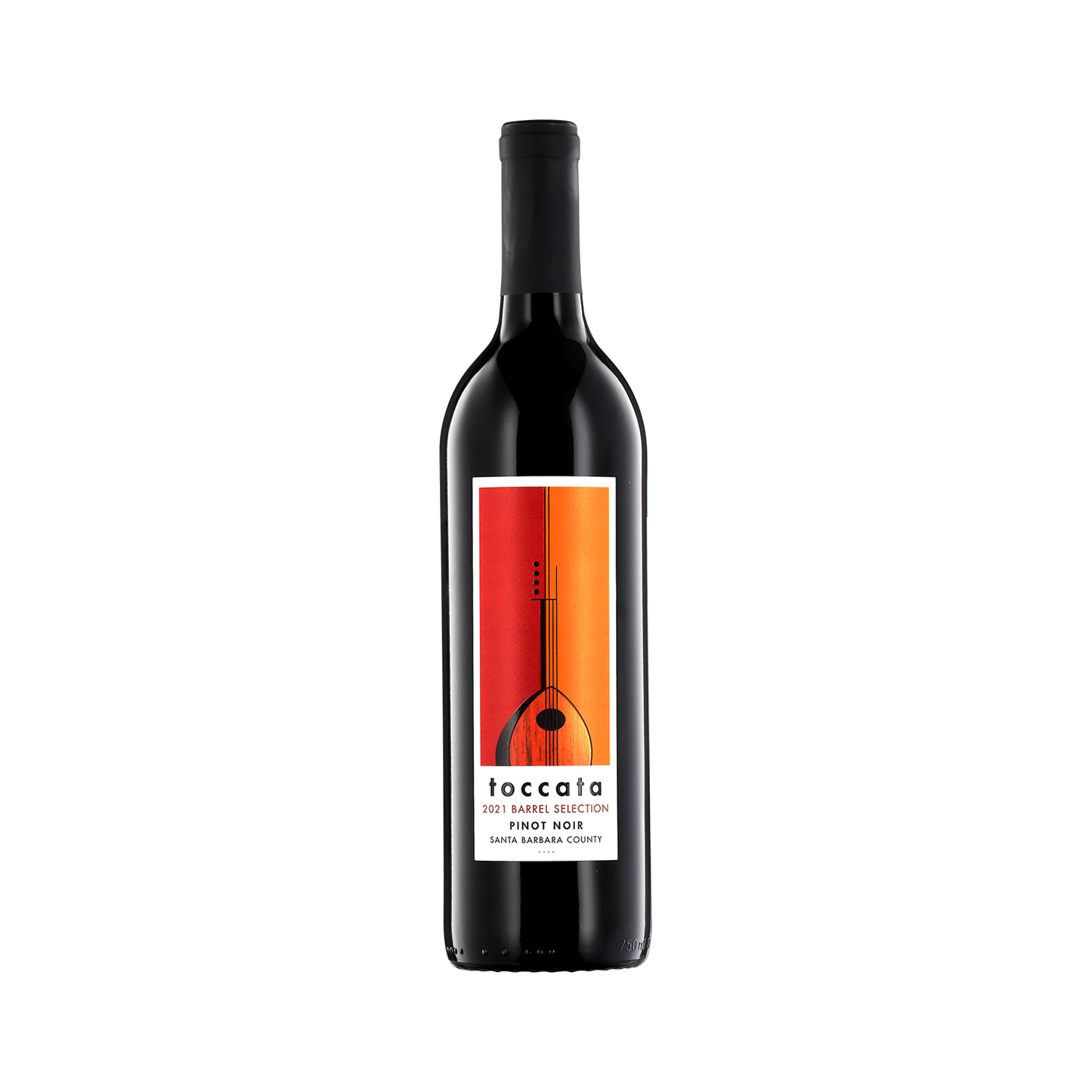 A bottle of Toccata Wines 2021 Pinot Noir
