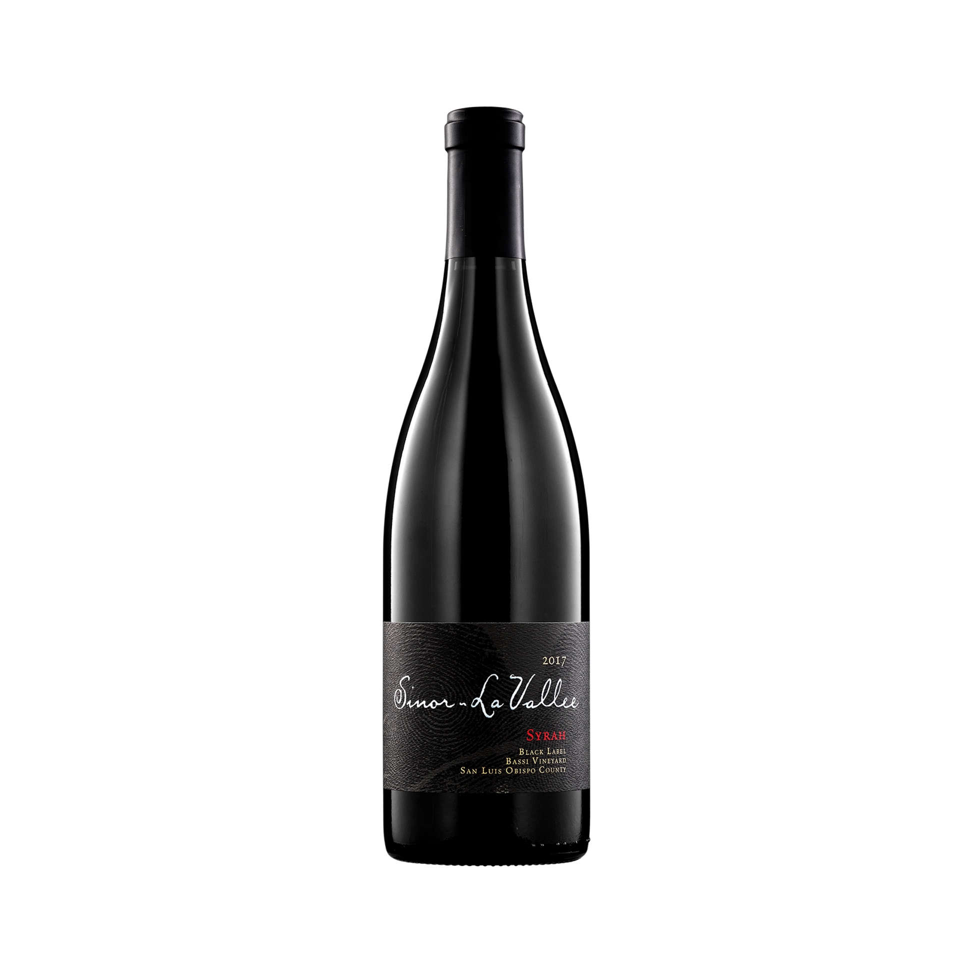 2017 Sinor-LaVallee Black Label Syrah Bassi Vineyard, San Luis Obispo County CA