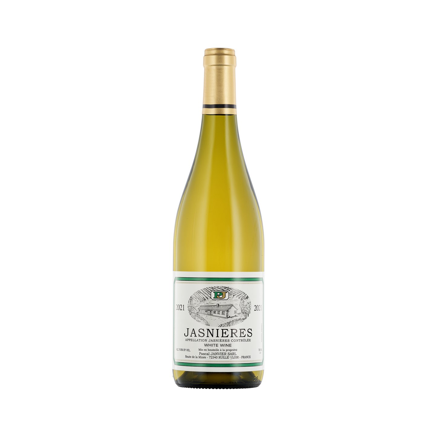 2021 Pascal Janvier PJ Jasniers Chenin Blanc Loire Valley France