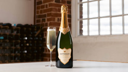 Bottle of English sparkling wine
