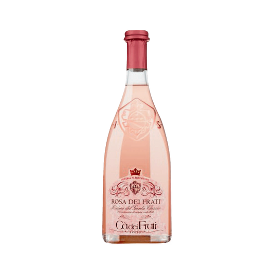 A bottle of Cà dei Frati 2021 'Rosa dei Frati' Rose, Riviera del Garda Classico