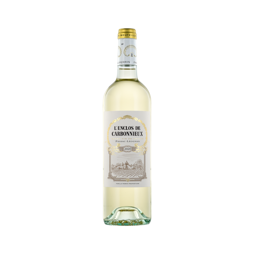 A bottle of L'Enclos de Carbonnieux 2020 Blanc