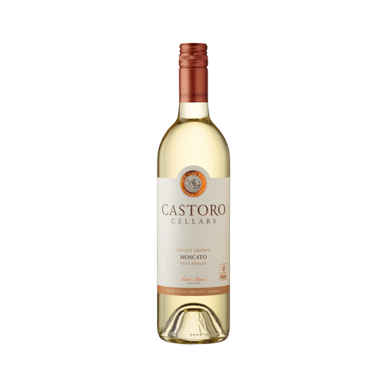 A bottle of Castoro Cellars 2019 Moscato