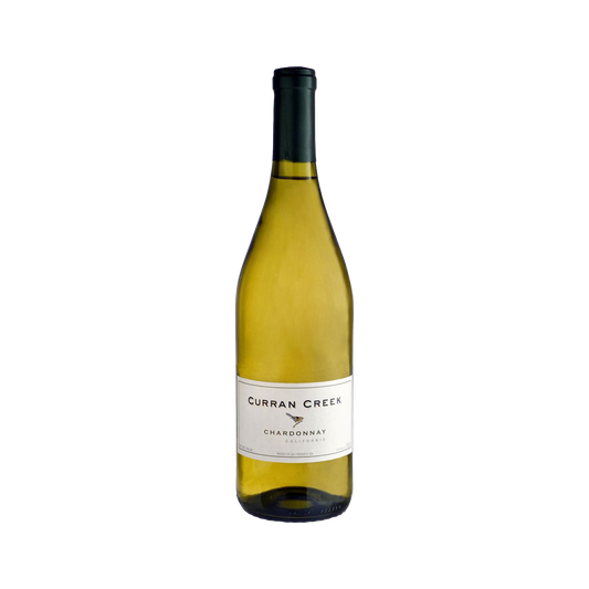 A bottle of Curran Creek 2019 Chardonnay