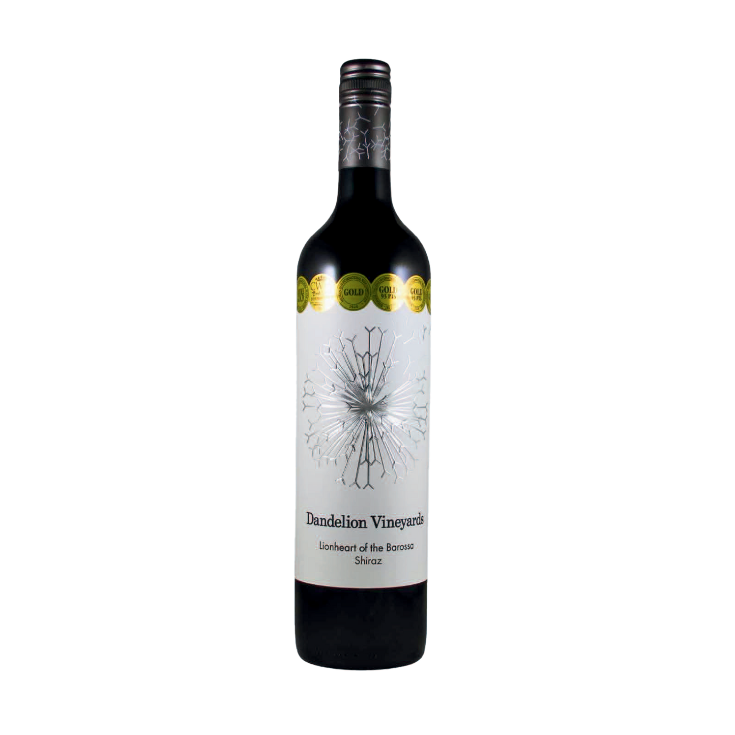 A bottle of Dandelion Vineyards 2019 'Lionheart of the Barossa' Shiraz