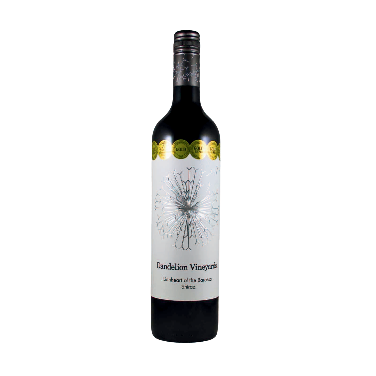 A bottle of Dandelion Vineyards 2019 'Lionheart of the Barossa' Shiraz