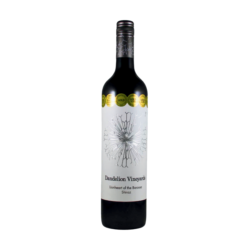 A bottle of Dandelion Vineyards 2019 'Lionheart of the Barossa' Shiraz