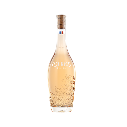 A bottle of Danica 2021 Rose