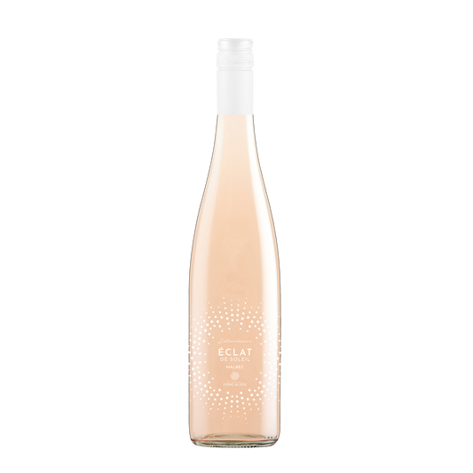 A bottle of Eclat de Soleil 2021 Rose