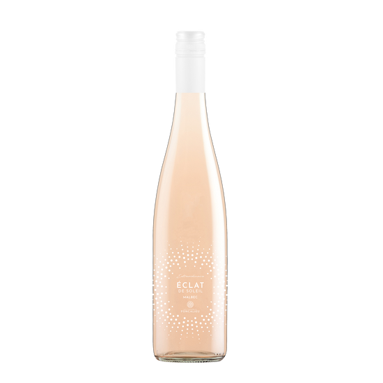 A bottle of Eclat de Soleil 2021 Rose