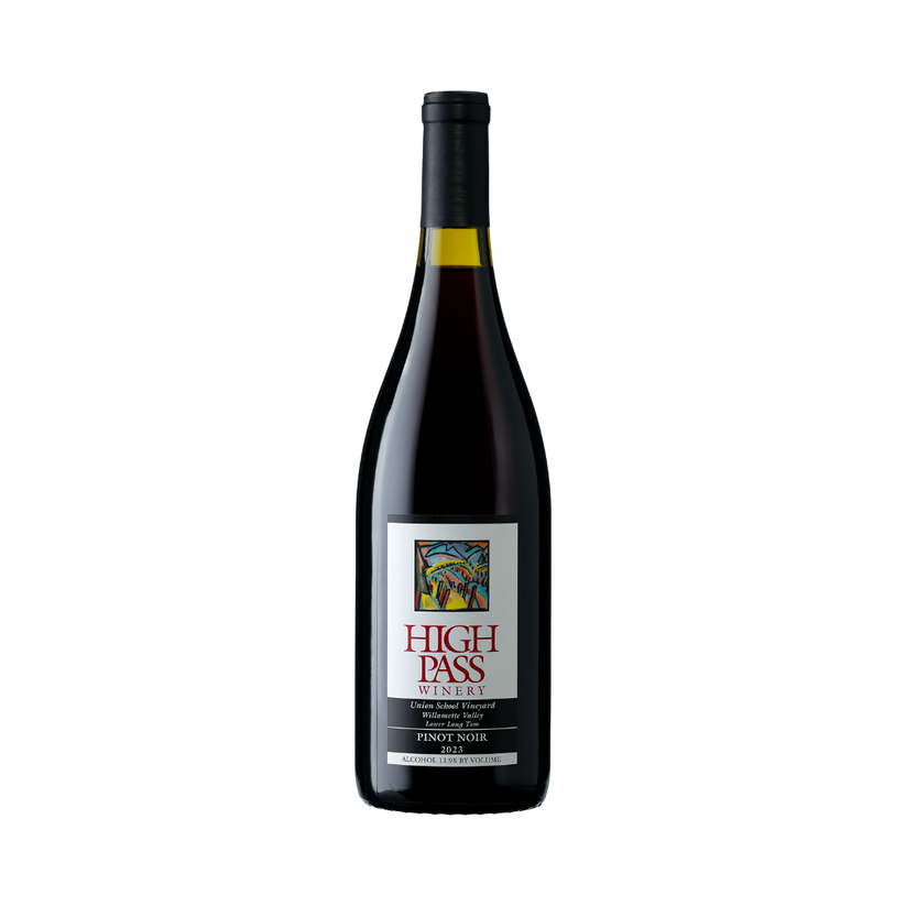 High Pass Winery Union School Vineyard Pinot Noir Lower Long Tom Willamette Valley OR 2023