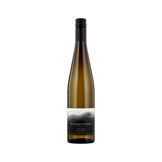 A bottle of Hill Family Estate 2022 Albarino
