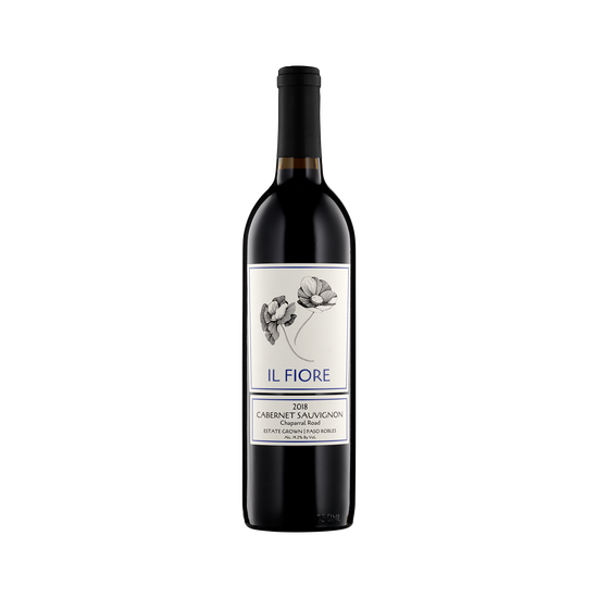 A bottle of Il Fiore Estate 2018 'Chaparral Road' Cabernet Sauvignon