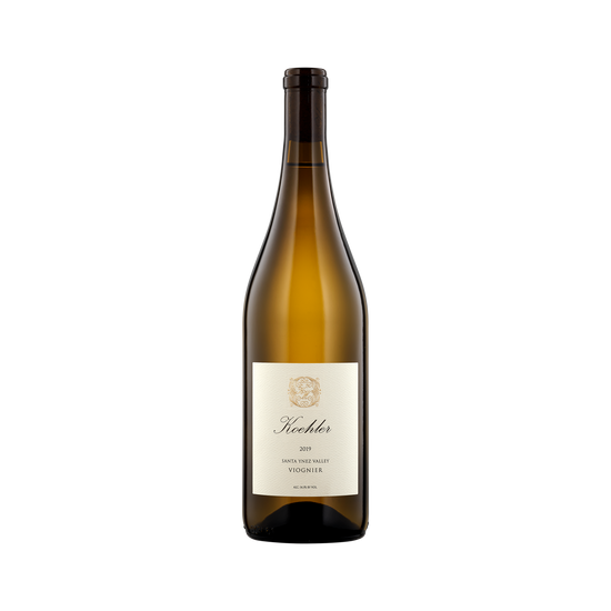 A bottle of Koehler Winery 2019 Viognier