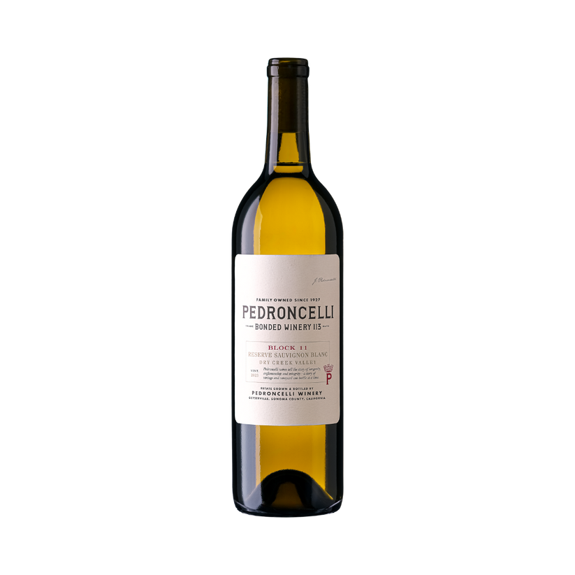 Pedroncelli Winery Block 11 Reserve Sauvignon Blanc Dry Creek Valley Sonoma County CA 2023