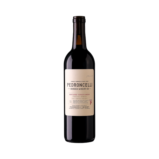 Pedroncelli Winery Estate Vineyards Petite Sirah Dry Creek Valley Sonoma County CA 2022
