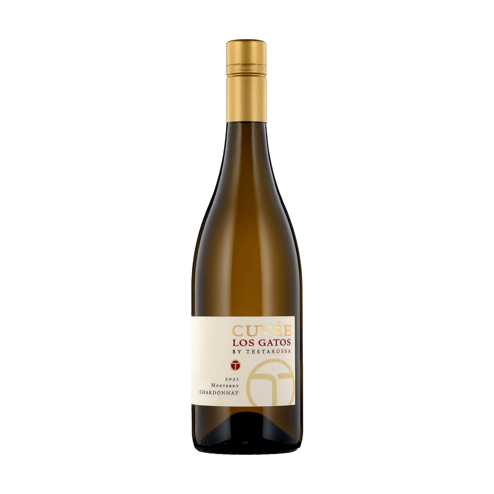 A bottle of Testarossa 2021 'Cuvee Los Gatos' Chardonnay