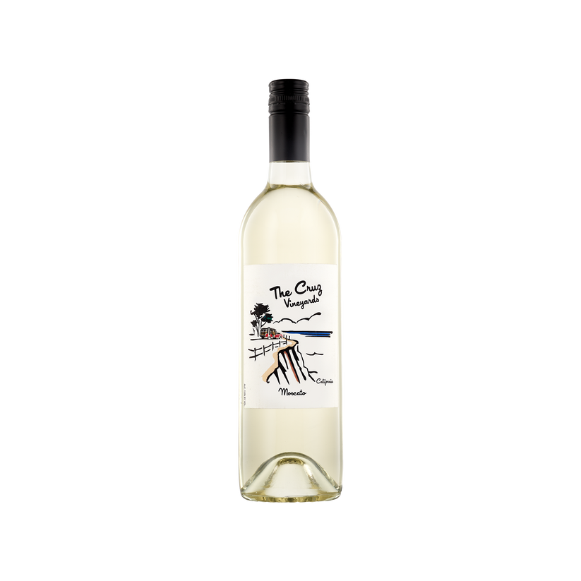 A bottle of The Cruz Vineyards Moscato