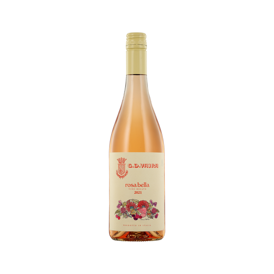 A bottle of G.D. Vajra 2021 Rosabella Rosato