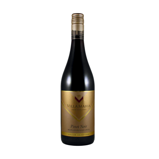 A bottle of Villa Maria 2020 'Cellar Selection' Pinot Noir