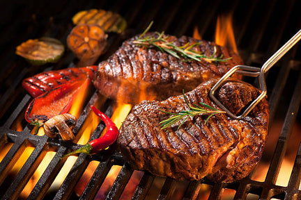 Grilled or roasted meats